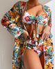 Corsica - Driedelige Bikini Set met Bloemen